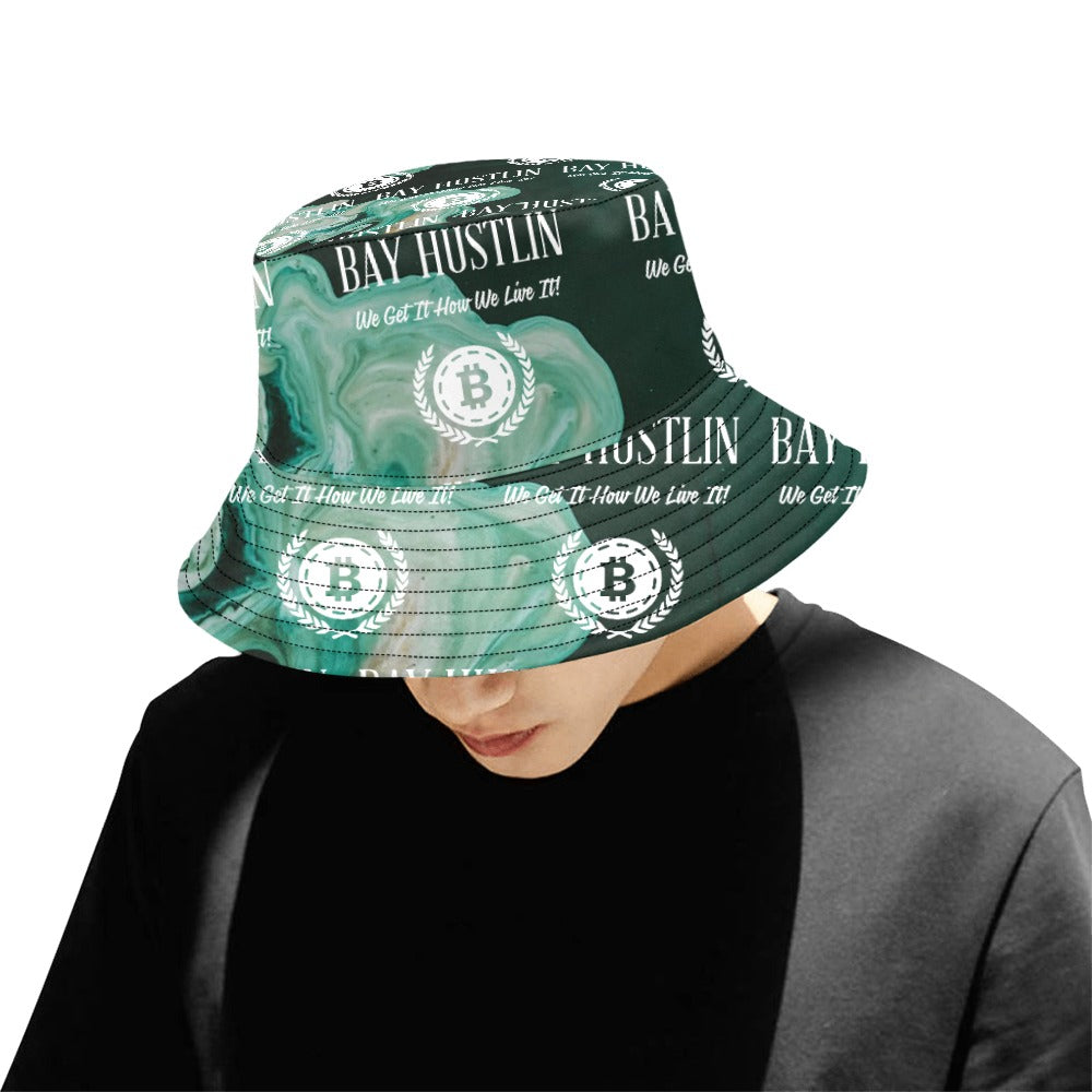 Bay Hustlin Men's All Over Print Bucket Hat