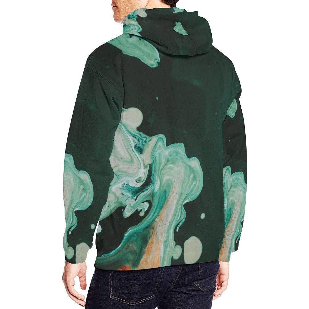 Bay Hustlin Men's All Over Print Hoodie (USA Size)