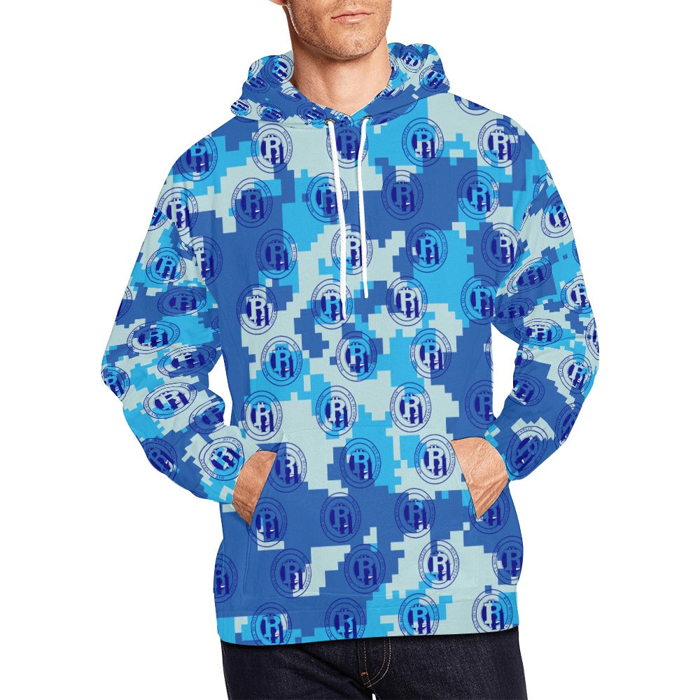 Bay Hustlin Men's All Over Print Hoodie (USA Size)