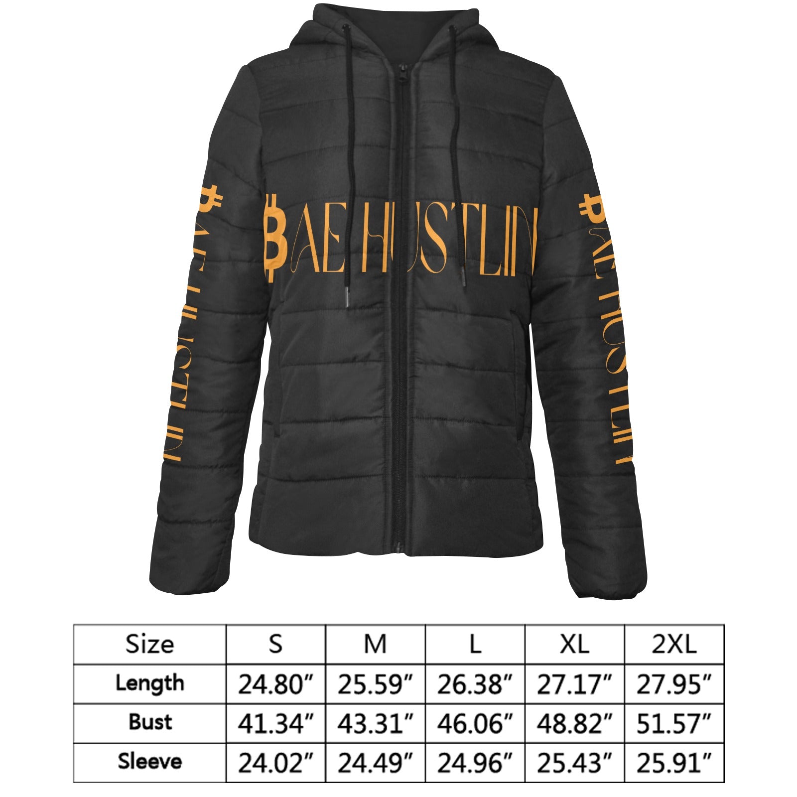 Bay Hustlin Women's Padded Hooded Jacket