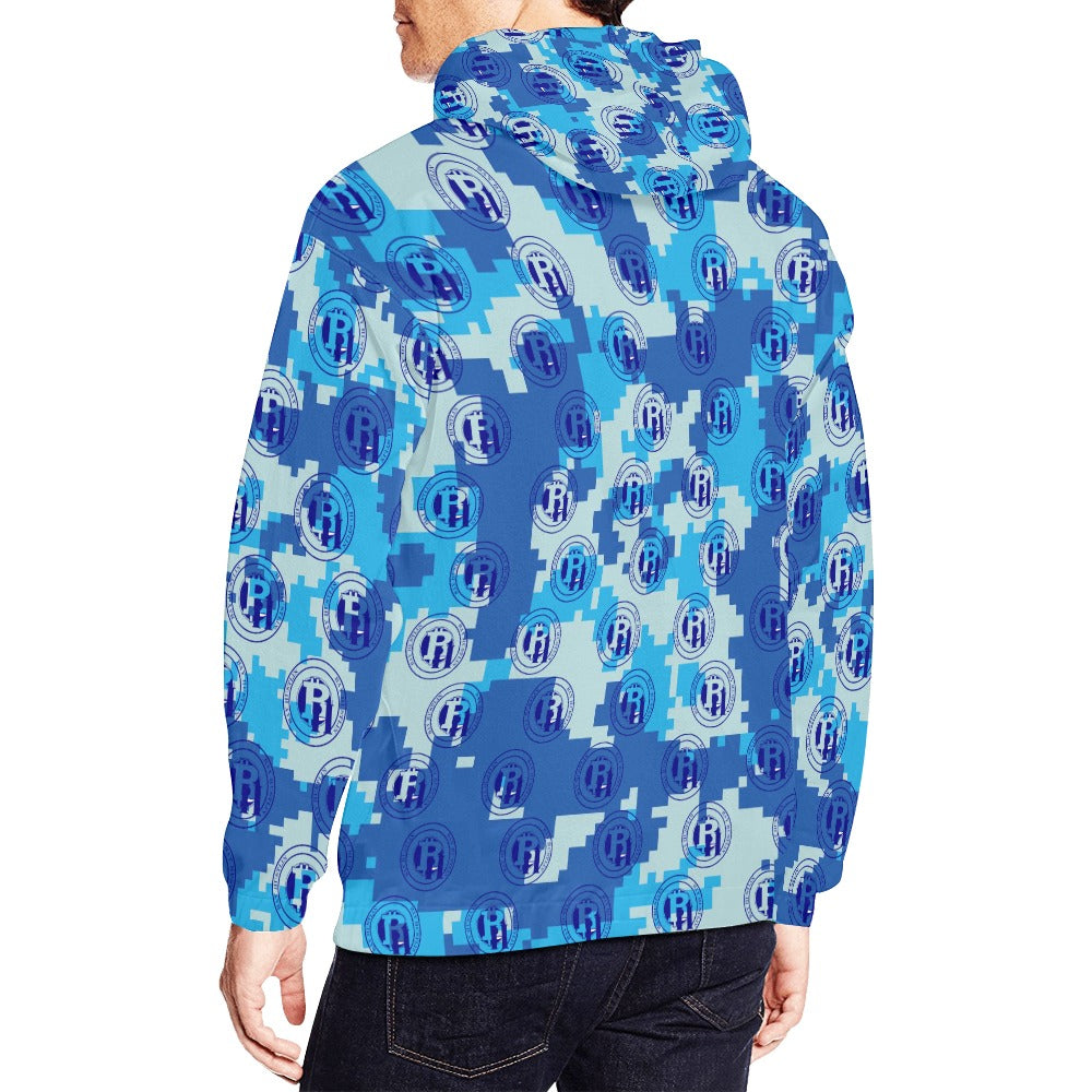 Bay Hustlin Men's All Over Print Hoodie (USA Size)