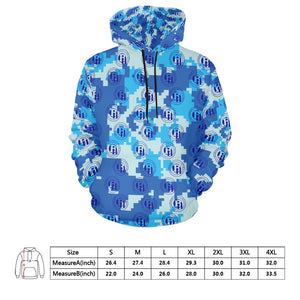 Bay Hustlin Men's All Over Print Hoodie (USA Size)