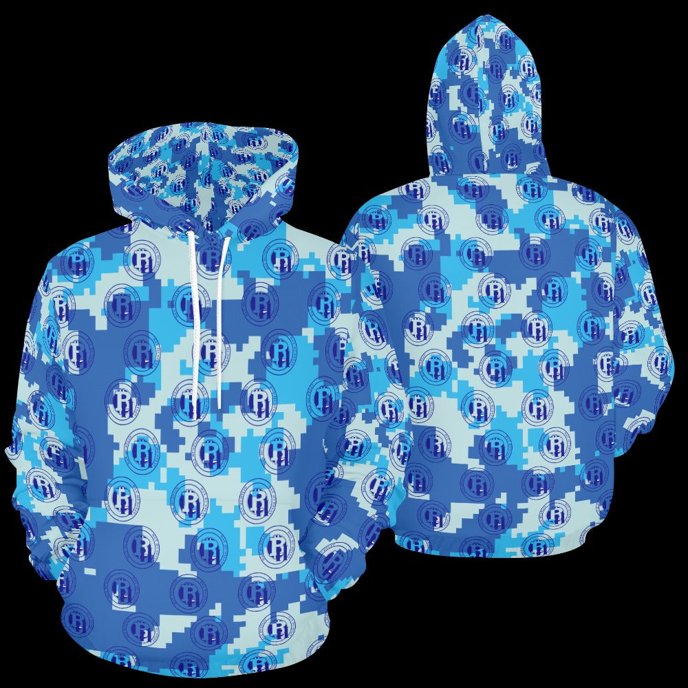 Bay Hustlin Men's All Over Print Hoodie (USA Size)