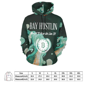 Bay Hustlin Men's All Over Print Hoodie (USA Size)