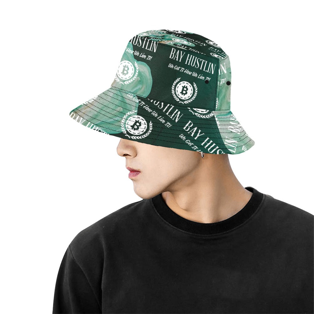 Bay Hustlin Men's All Over Print Bucket Hat