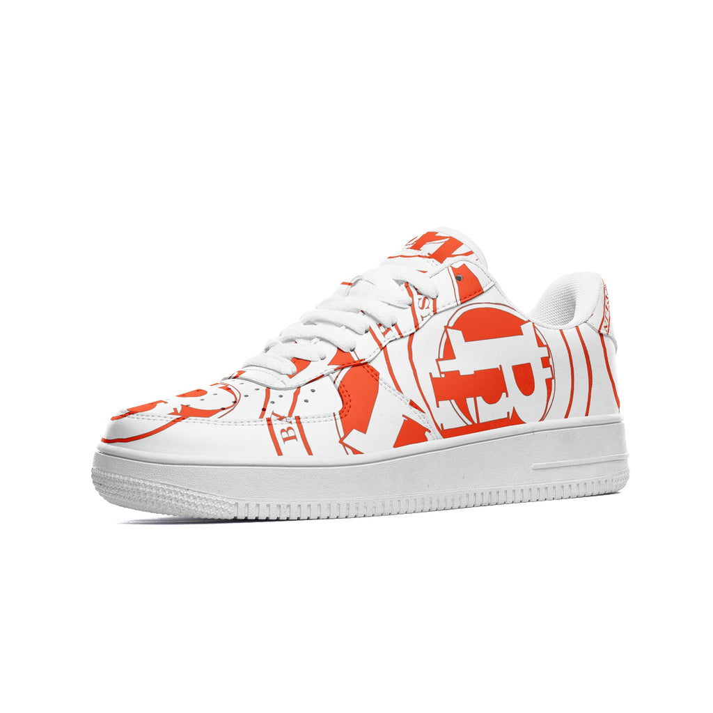 Bay Hustlin Unisex Low Top Leather Sneakers
