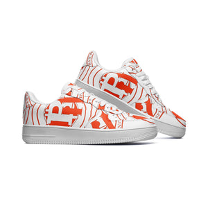 Bay Hustlin Unisex Low Top Leather Sneakers