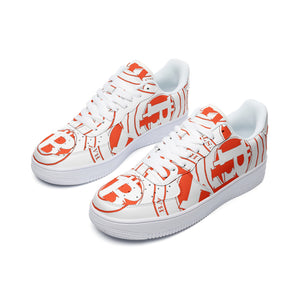 Bay Hustlin Unisex Low Top Leather Sneakers