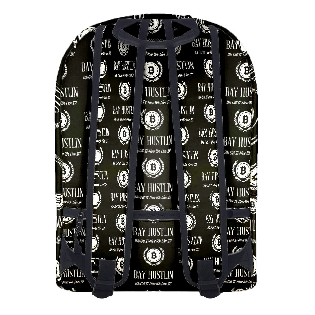 Bay Hustlin  Leather Backpack