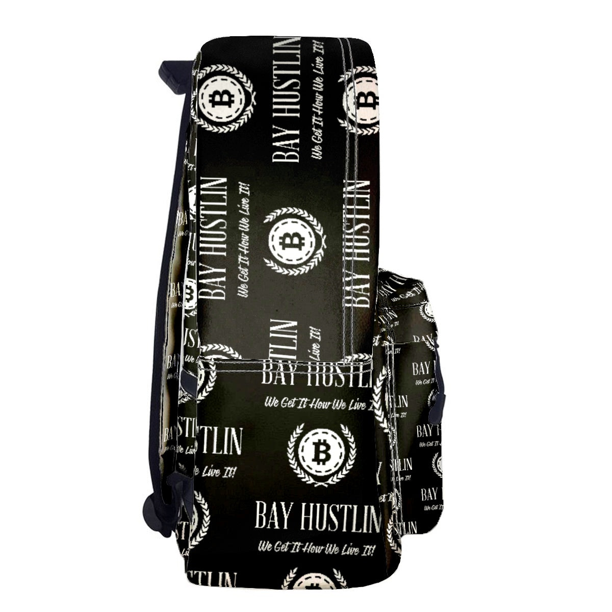 Bay Hustlin  Leather Backpack