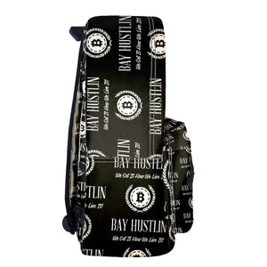Bay Hustlin  Leather Backpack