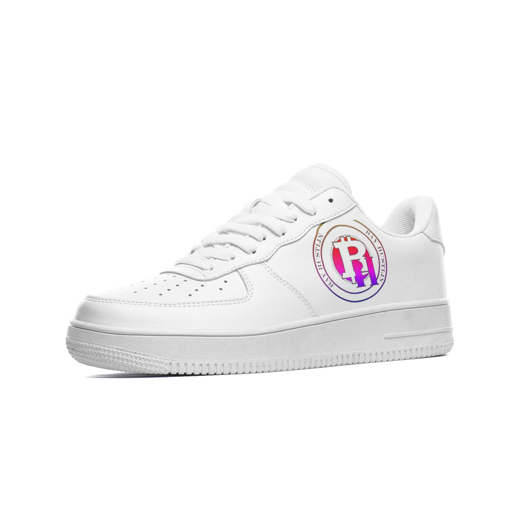 Bay Hustlin  Low Top Leather Sneakers