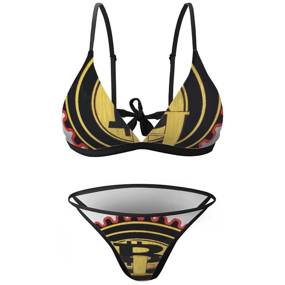 Bay Hustlin Two-piece Triangle Bikini Swimsuit